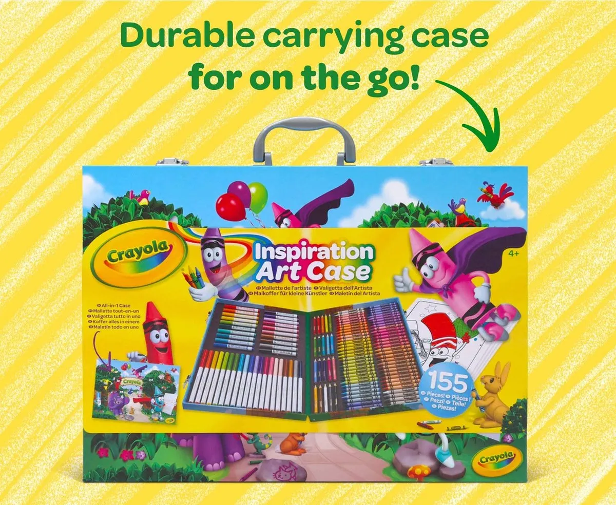 Crayola Inspiration Art Case Knutselkoffer - 155 Stuks - Veelkleurig