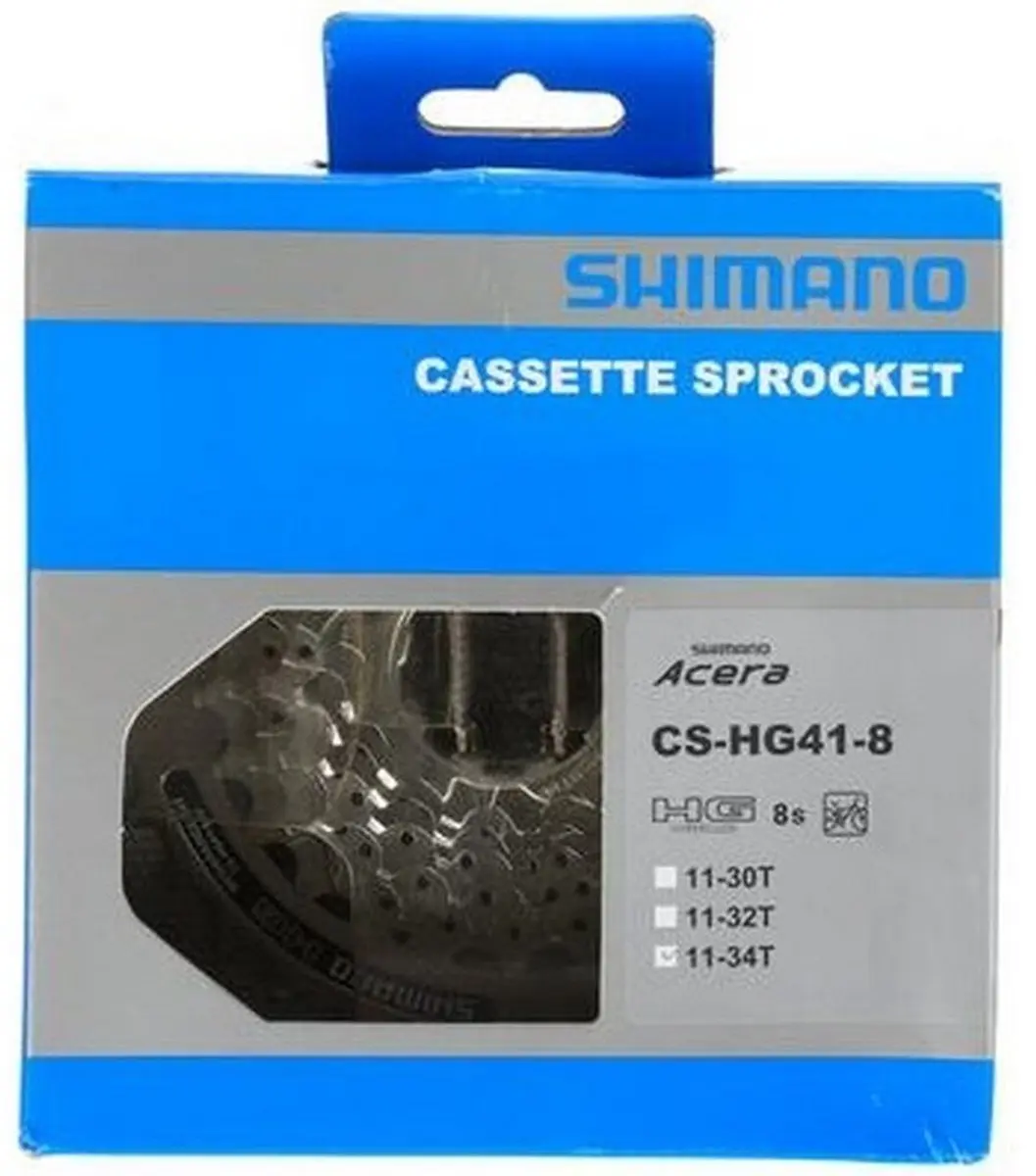 Shimano Acera HG41 8-speed Cassette 11-34T - Zilver