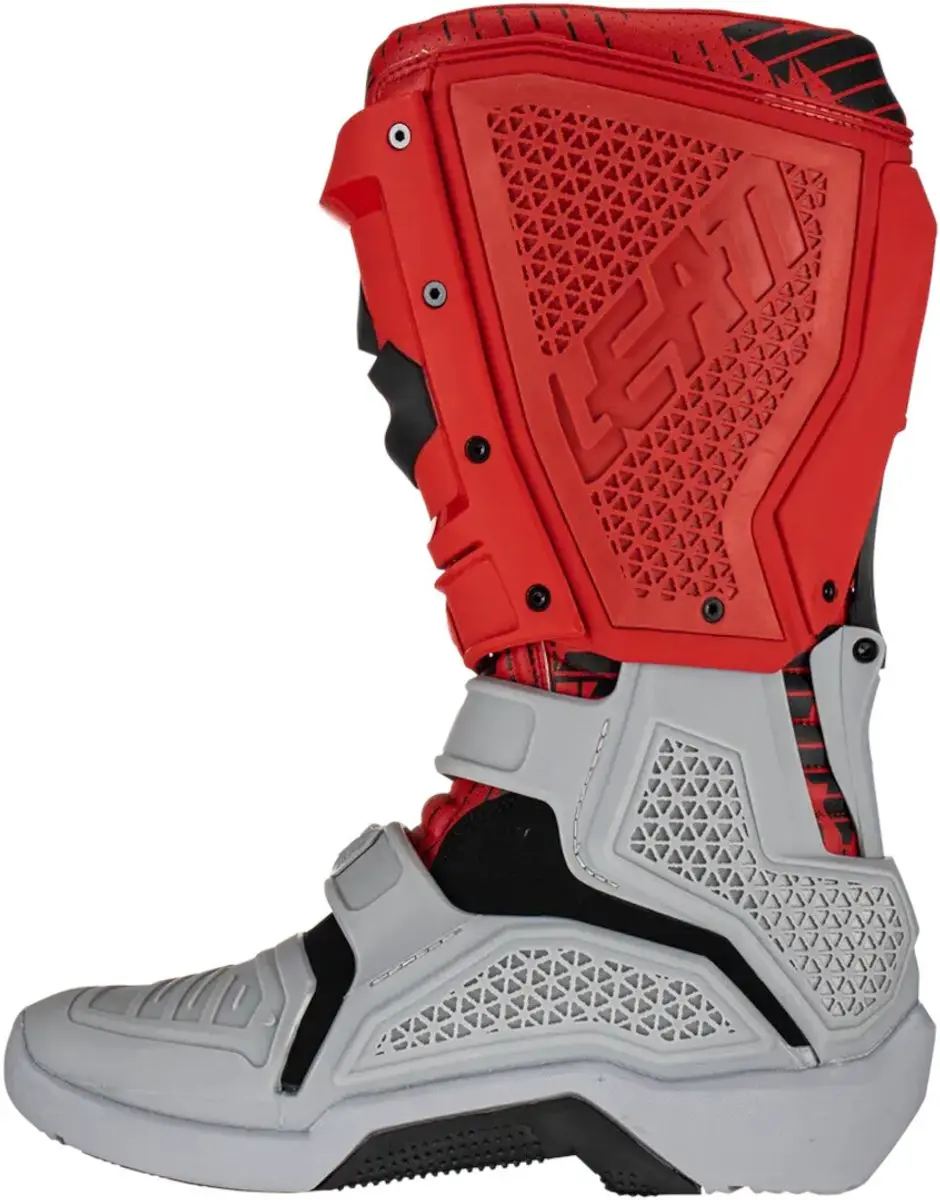 Leatt Moto 5.5 Flexlock Enduro Crosslaarzen - Lichtgrijs/Rood
