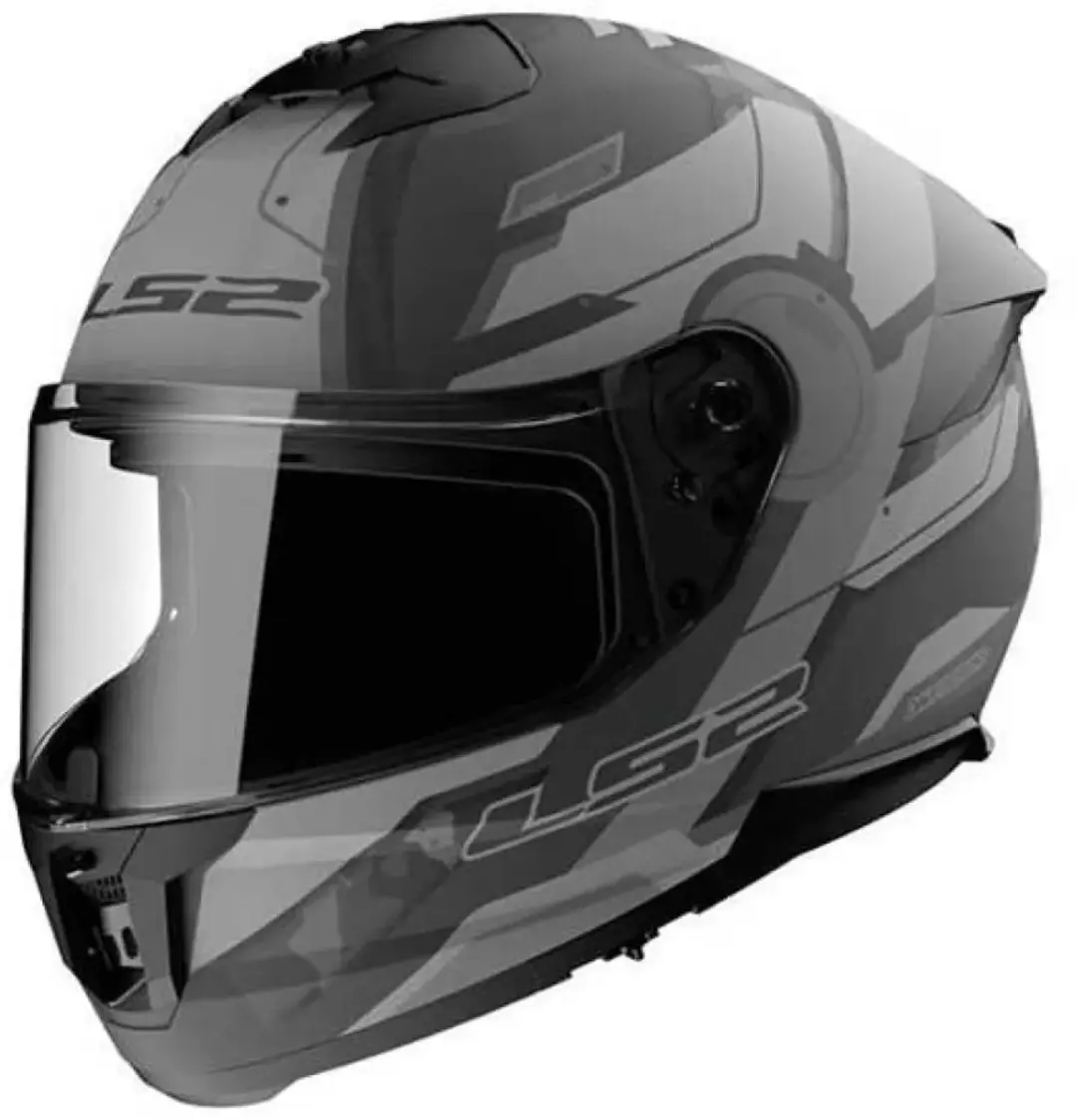 LS2 FF808 Stream II Shadow Mat Titanium Grijs Integraalhelm M
