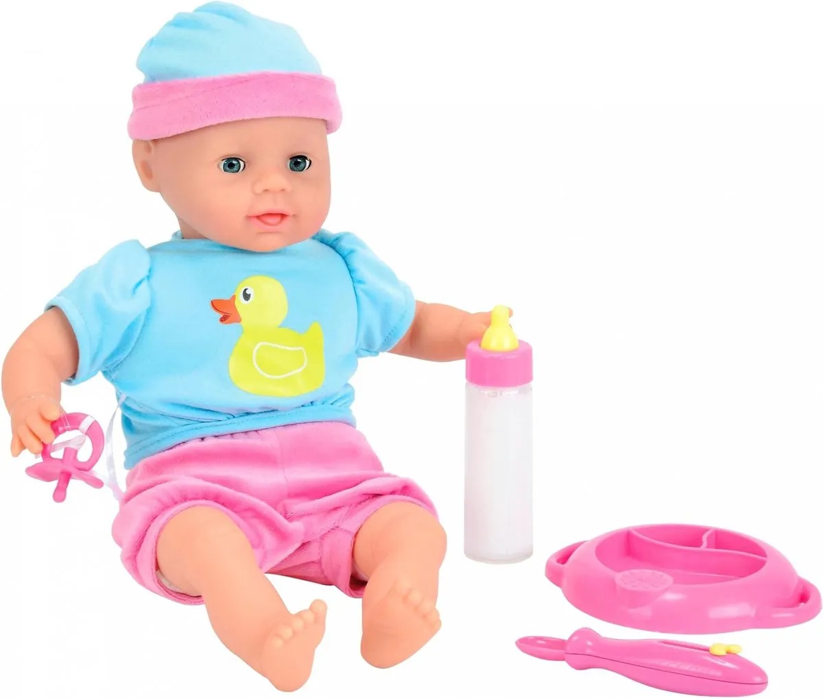 Smoby Laura Hungry Pop Blauw - 38cm