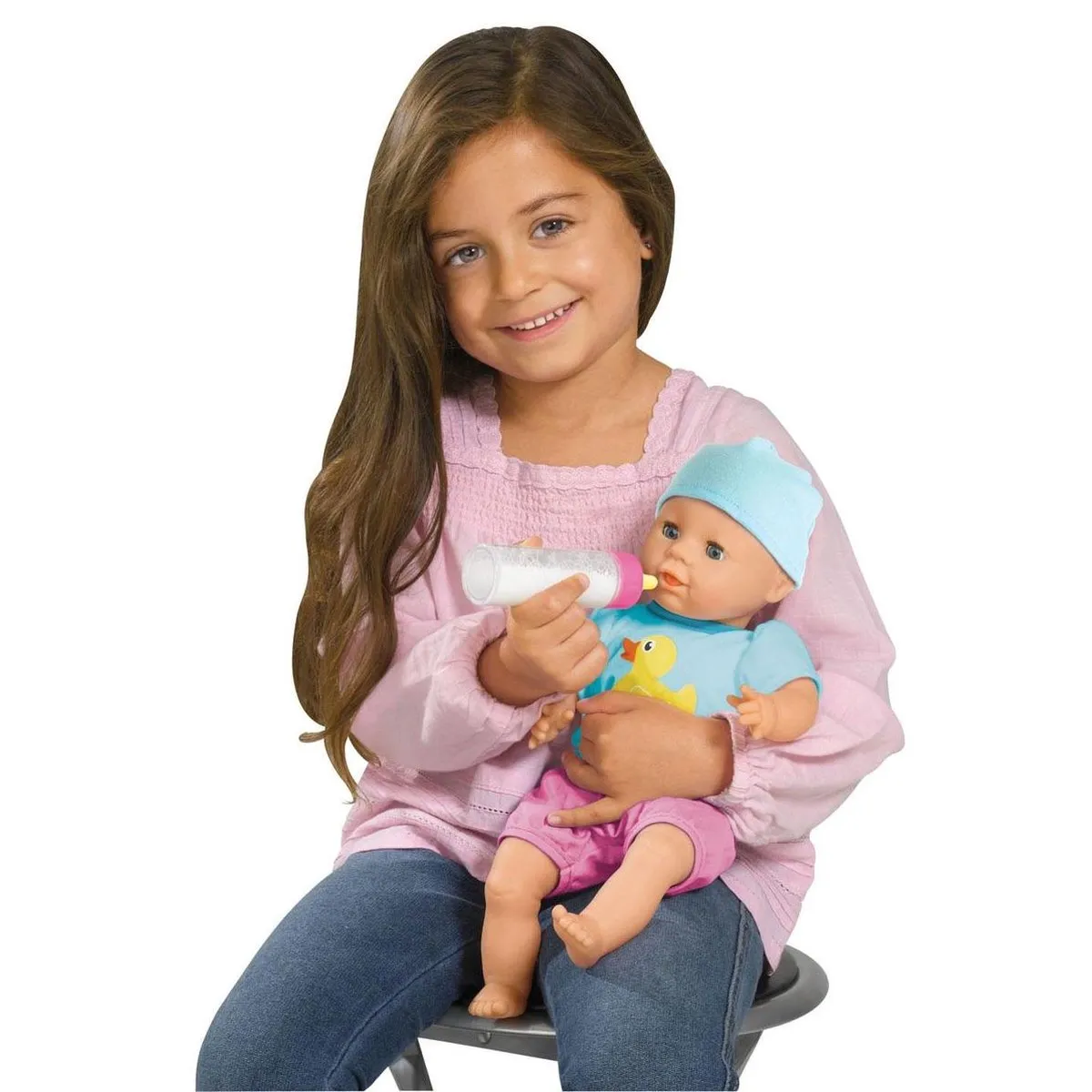 Smoby Laura Hungry Pop Blauw - 38cm