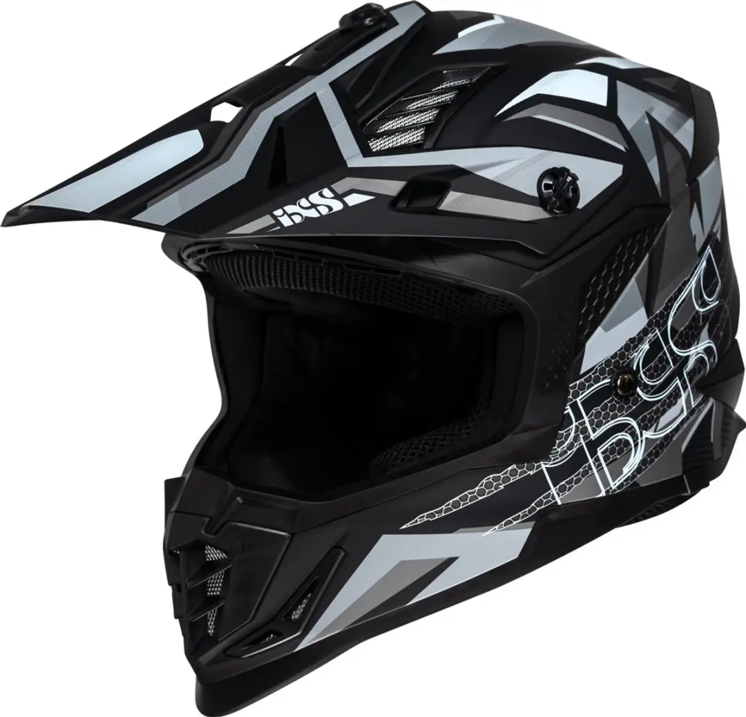 IXS iXS363 2.0 Zwart Grijs Wit Crosshelm