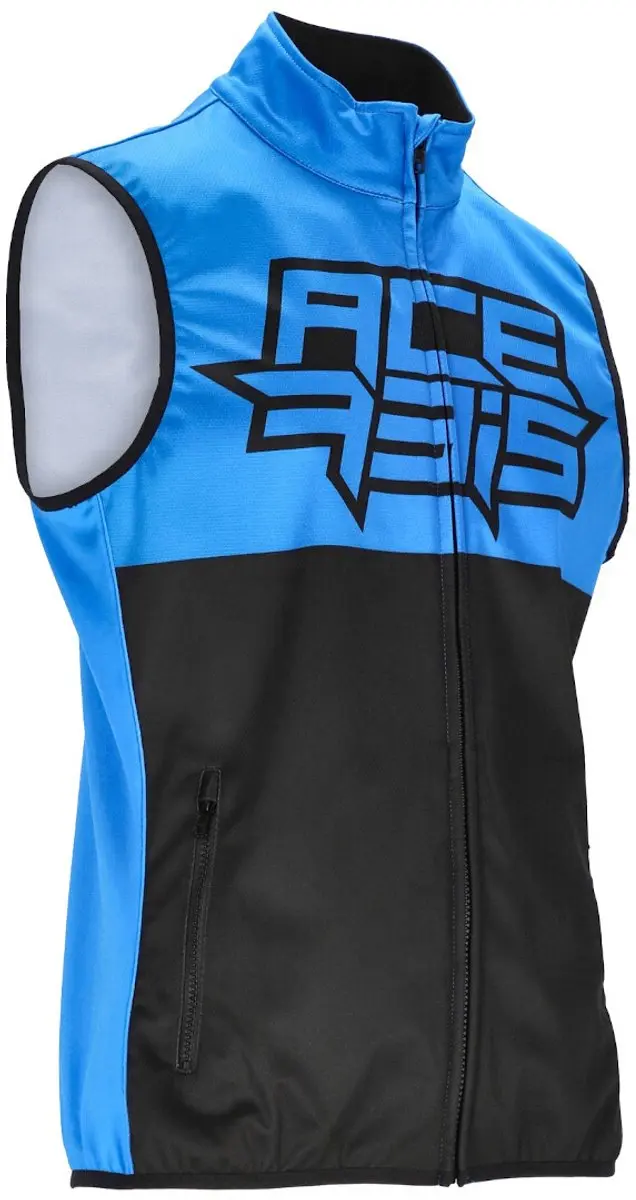 Acerbis Linear Softshell Zwart Blauw Waterdicht Vest