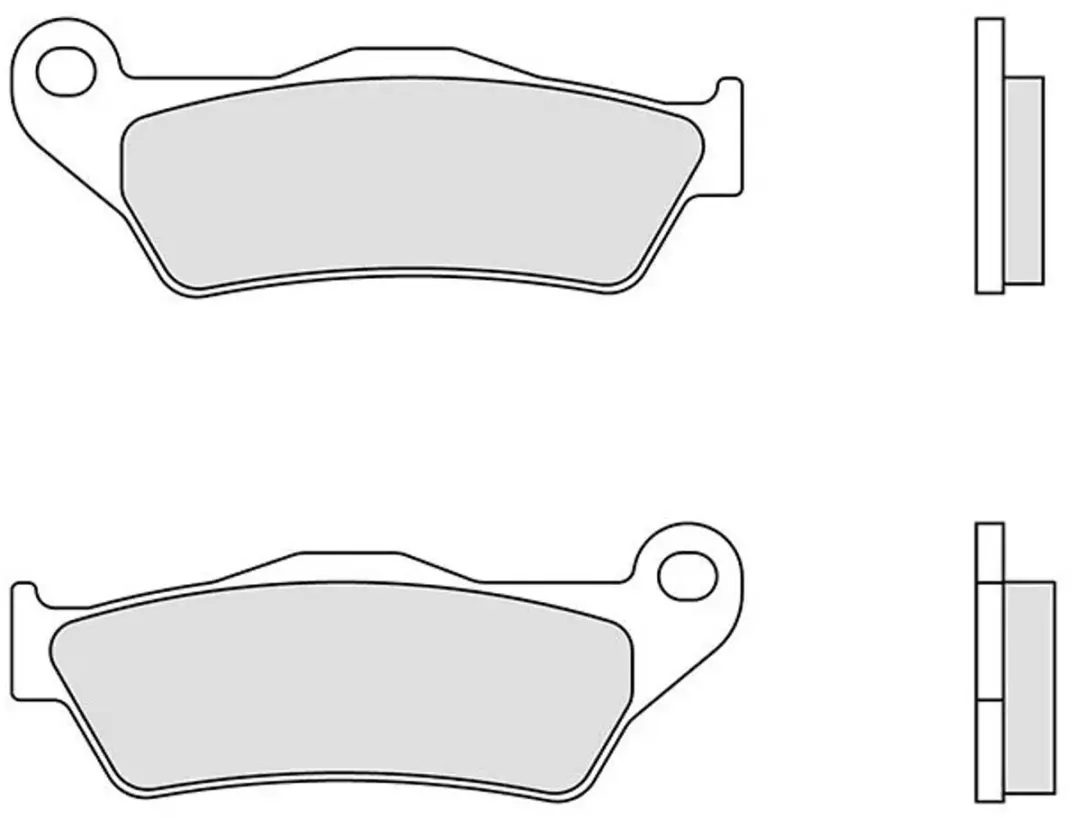 Brembo 07bb2809 Organische Remblokken Transparant