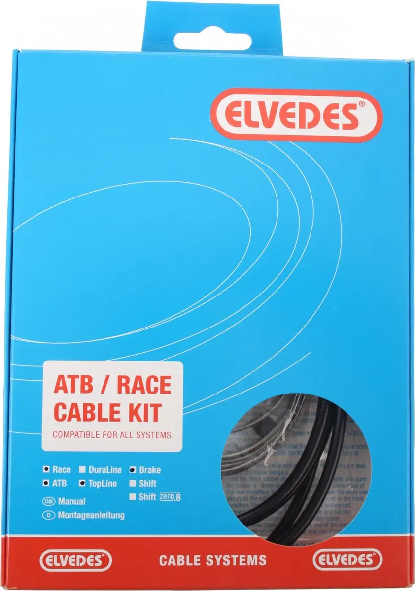 Elvedes ATB/Race Remkabelkit - Zwart