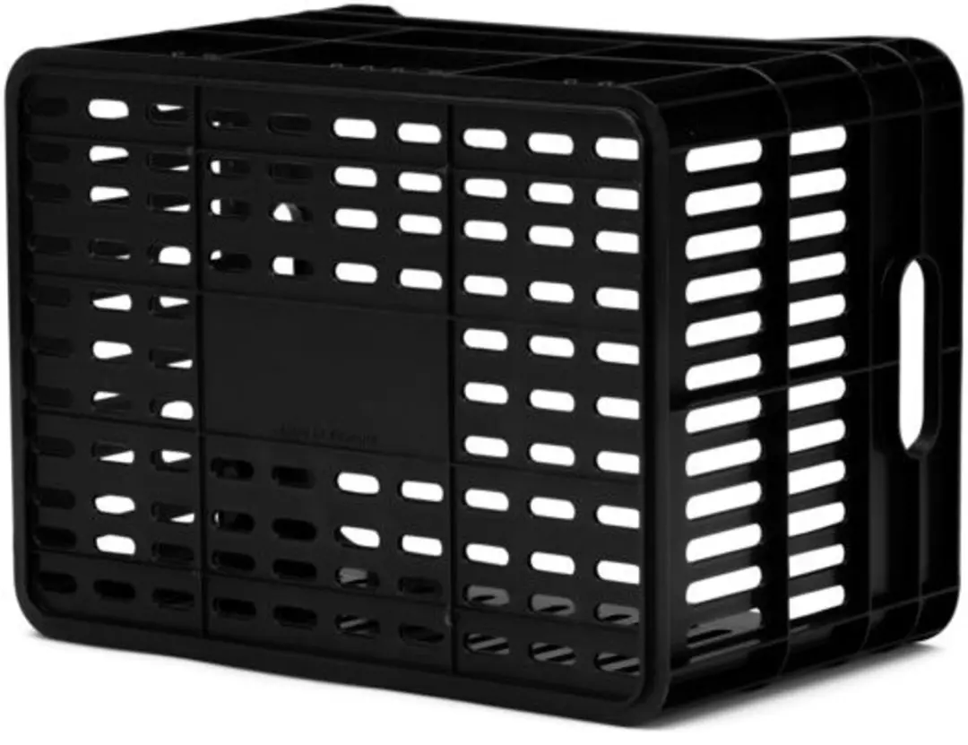 URBAN PROOF Junior Fietskrat 15L - Gerecycled Kunststof - Zwart