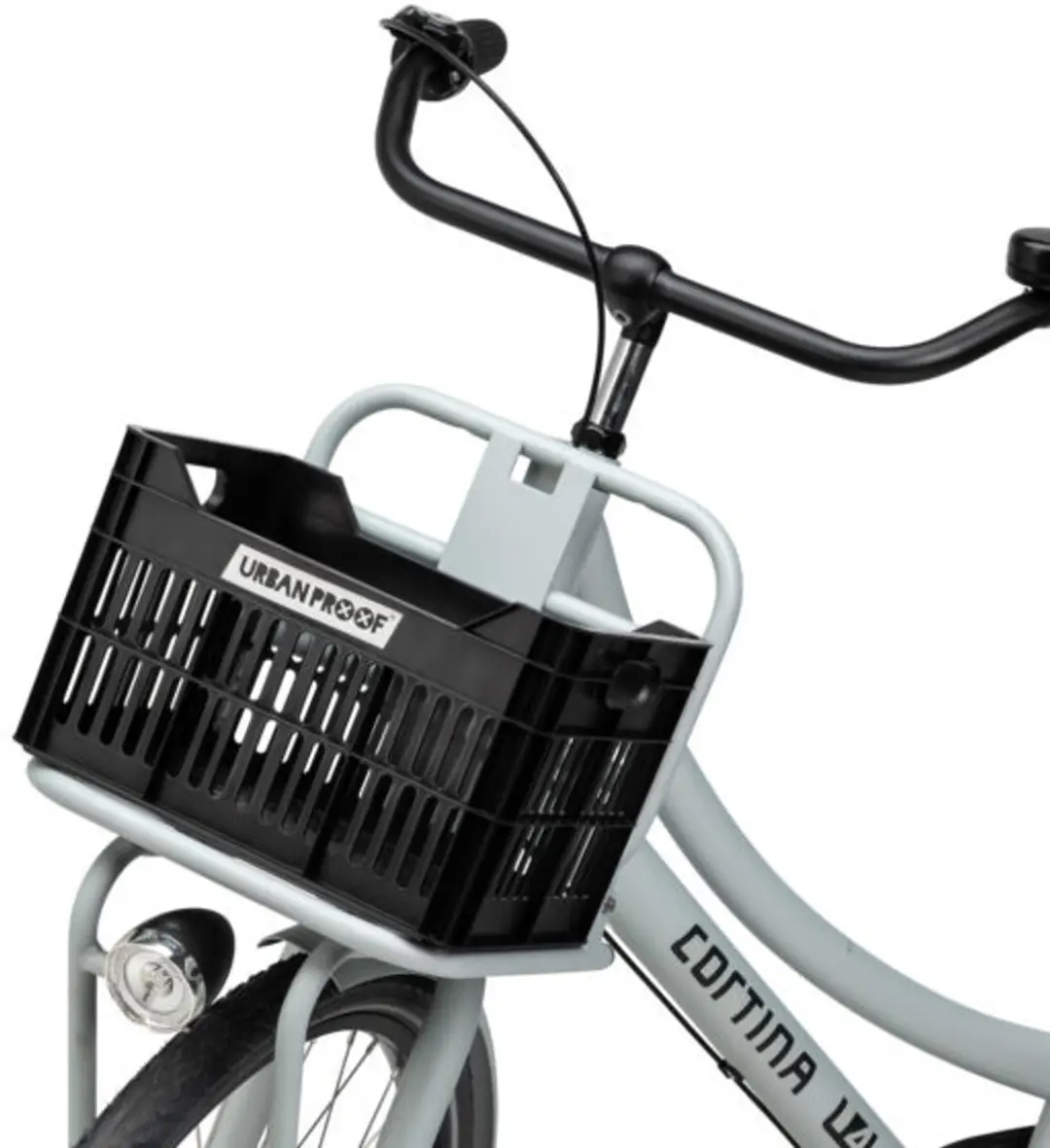 URBAN PROOF Junior Fietskrat 15L - Gerecycled Kunststof - Zwart