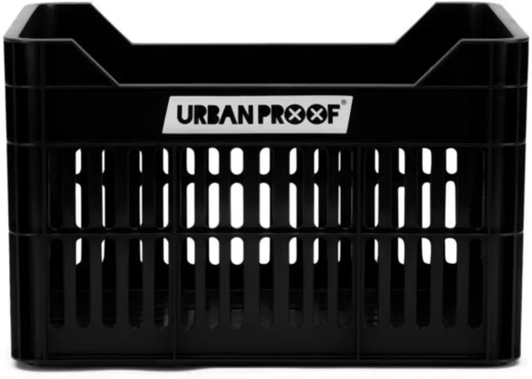 URBAN PROOF Junior Fietskrat 15L - Gerecycled Kunststof - Zwart