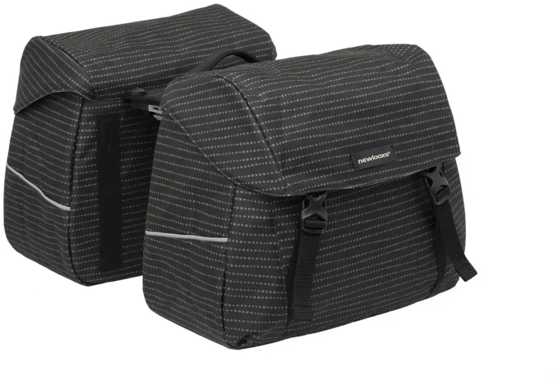 New Looxs Joli Double Nomi Dubbele Fietstas 37L - Zwart