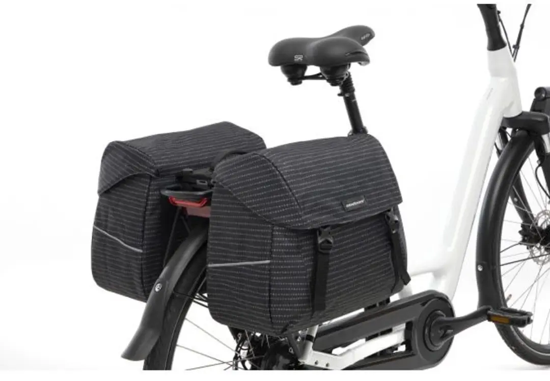 New Looxs Joli Double Nomi Dubbele Fietstas 37L - Zwart