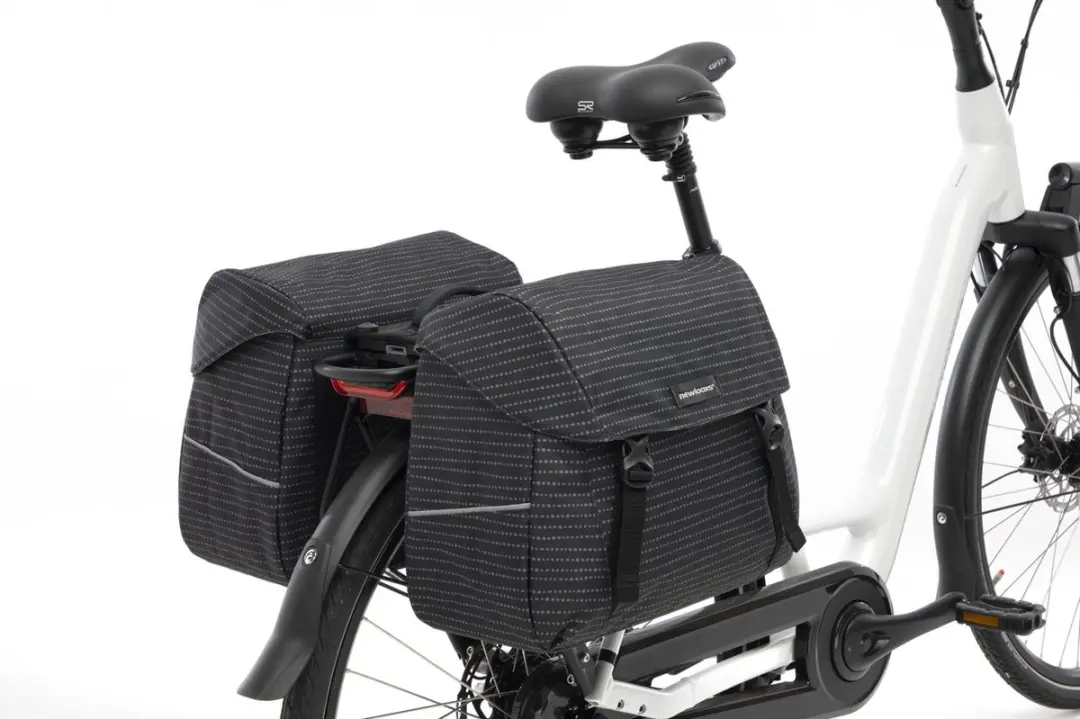 New Looxs Joli Double Nomi Dubbele Fietstas 37L - Zwart