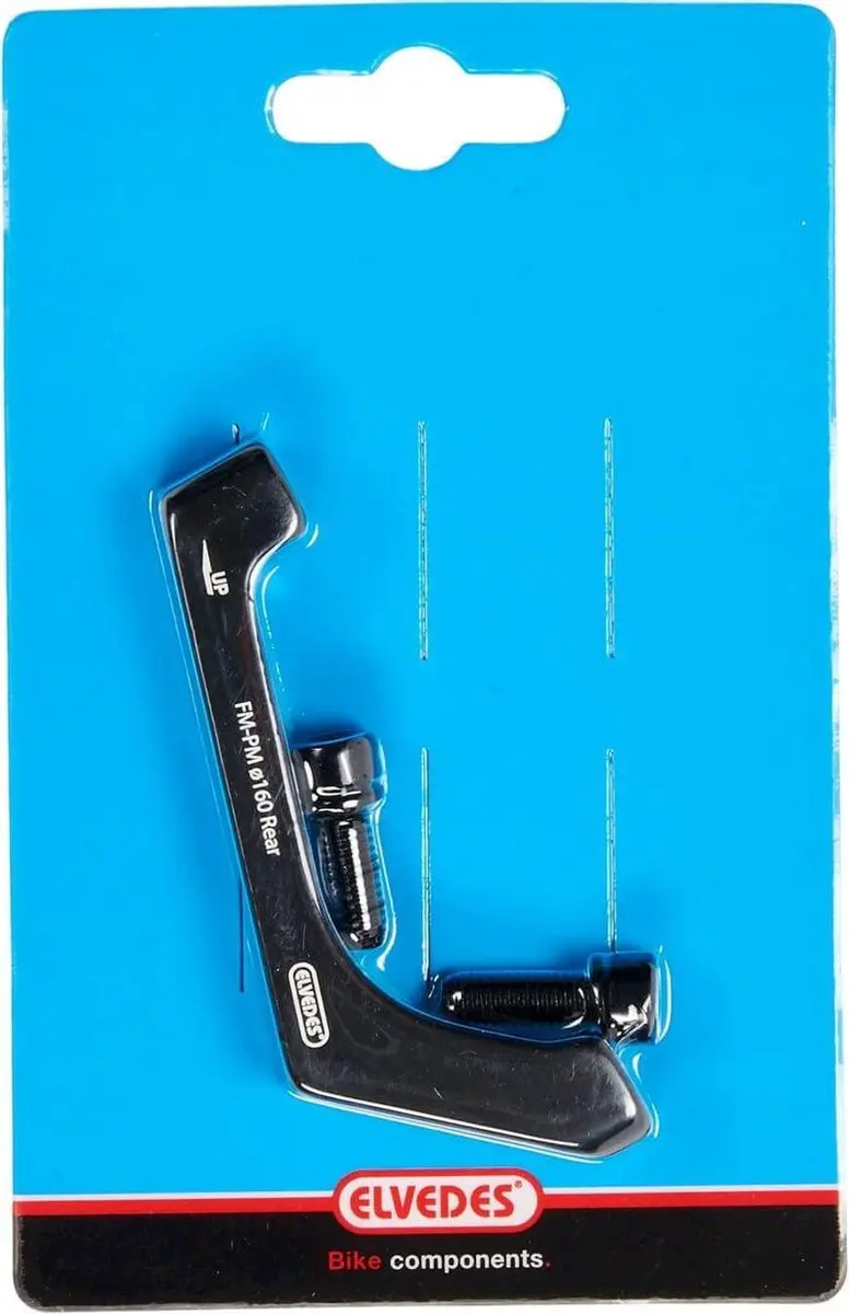 Elvedes Remschijf Adapter 160mm Aluminium - Zwart