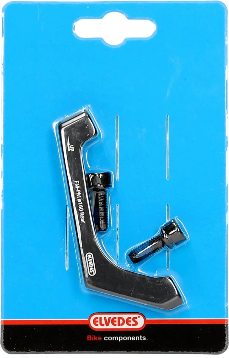 Elvedes Remschijf Adapter 160mm Aluminium - Zwart