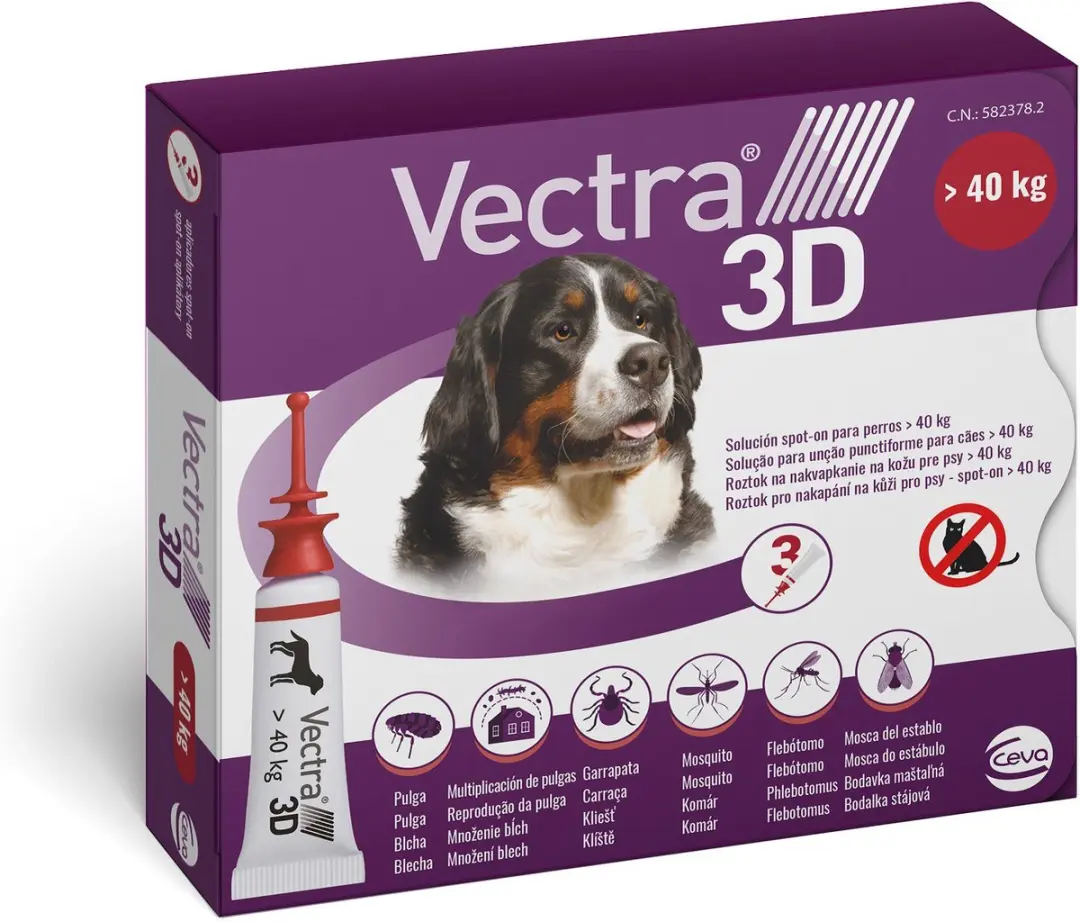 Vectra 3D Hond Anti Teken- en Vlooiendruppels XL