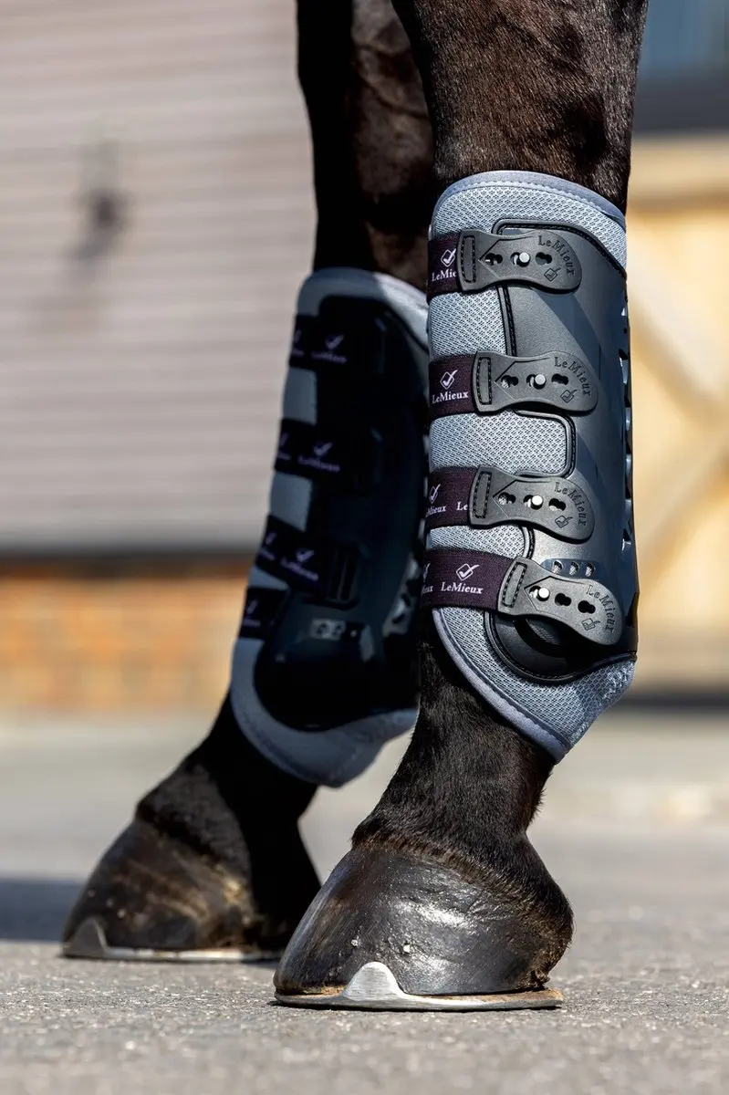 Lemieux Ultramesh Snug Boots Beenbeschermers - Achterbenen Grijs L