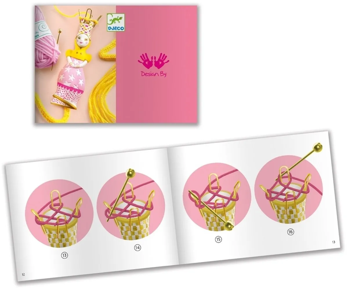 Djeco French Knitting Princess - Multicolor