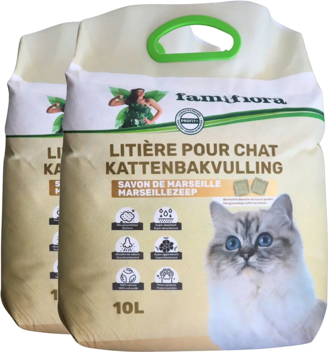Famiflora Kattenbakvulling Marseille Zeep