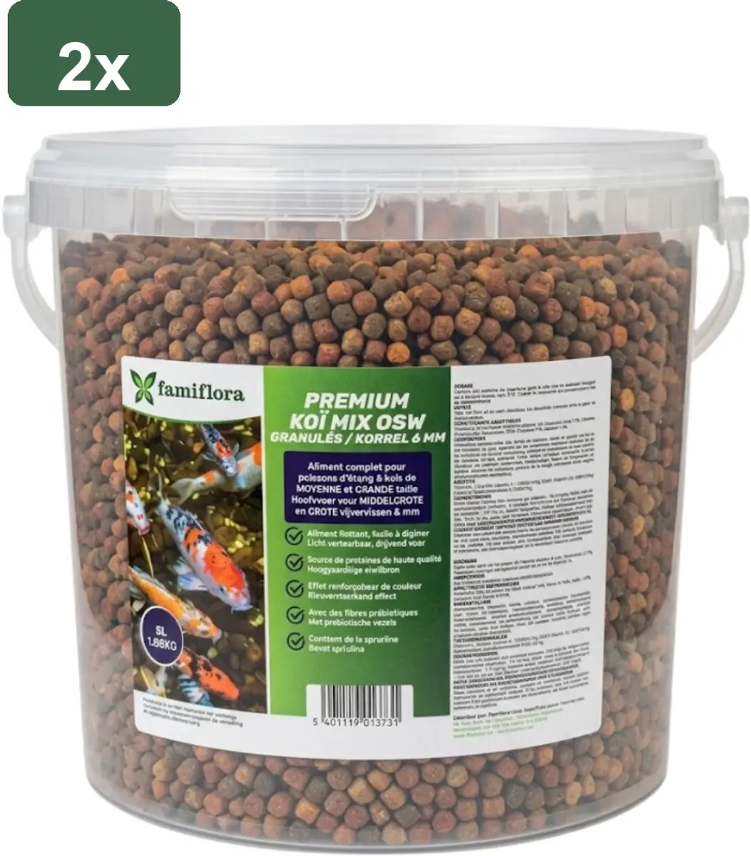 Famiflora Koi Mix OSW Koivoer 10L - 2x5L
