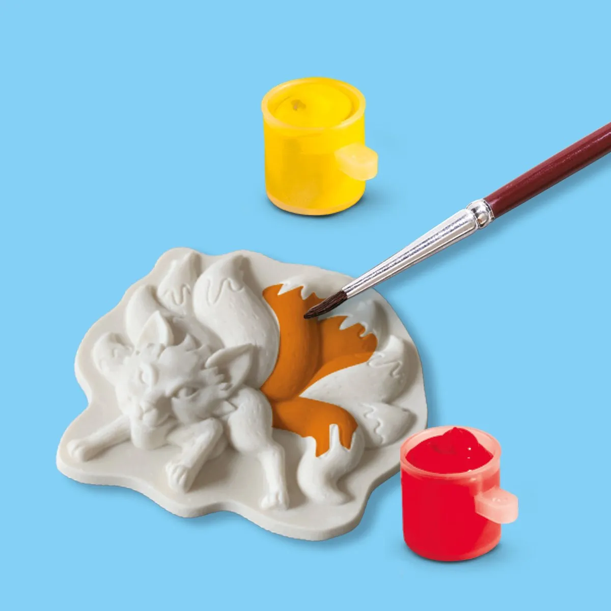 SES Creative Mythische Wezens Gipsgietset - 6 Kleuren Verf