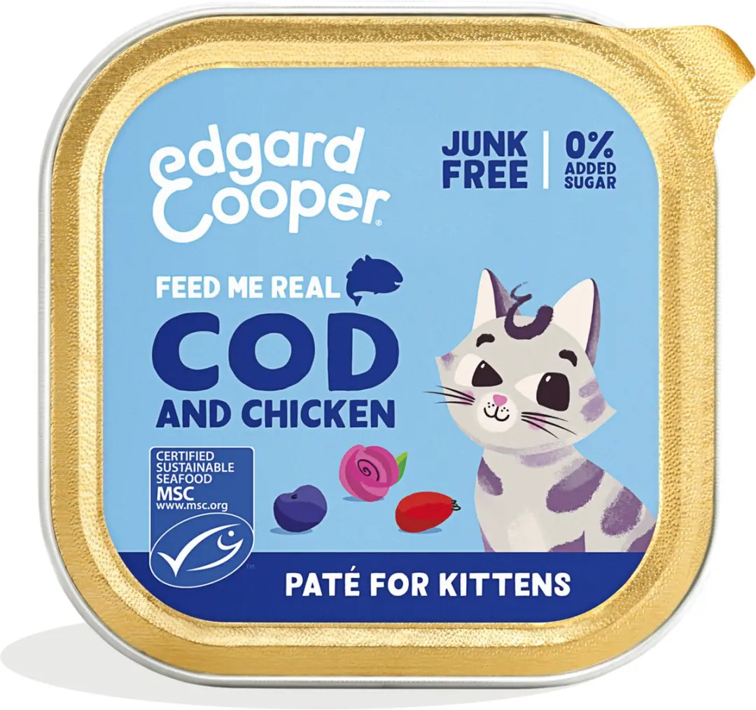 Edgard & Cooper Kitten Pate Kabeljauw - 85g
