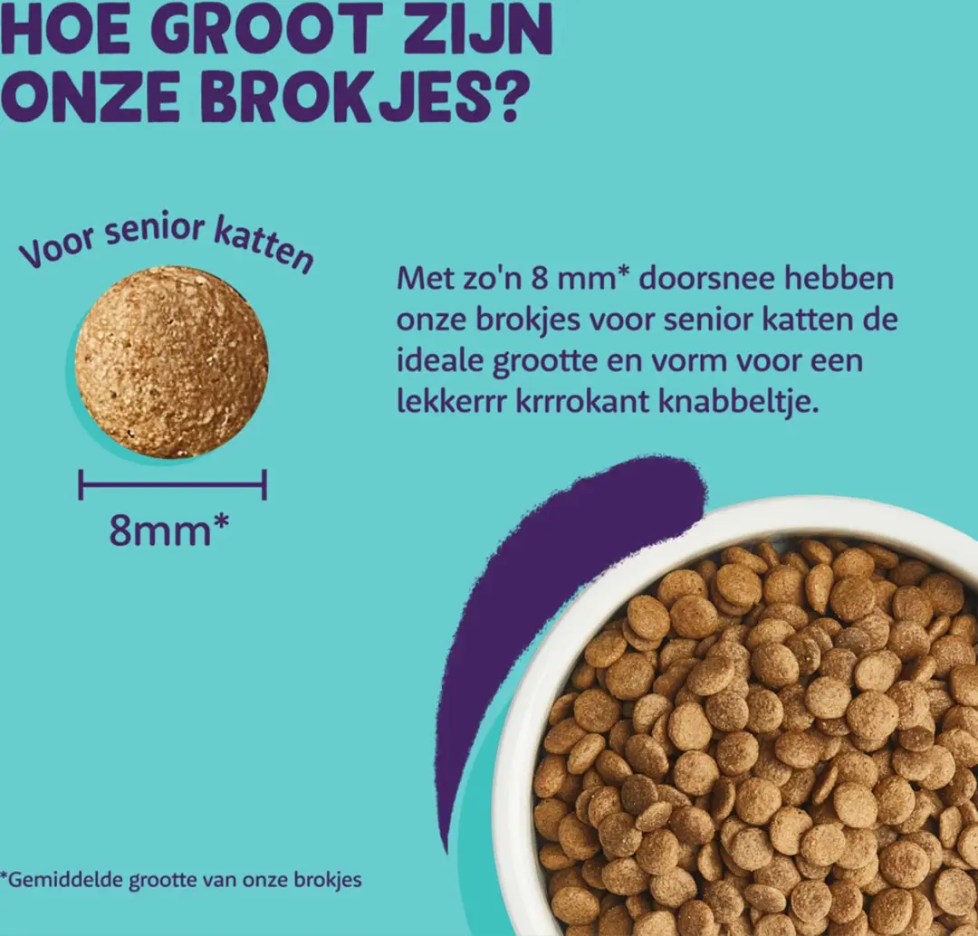 Edgard & Cooper Senior Kattenvoer Kip-Kalkoen 2kg - 4 Stuks