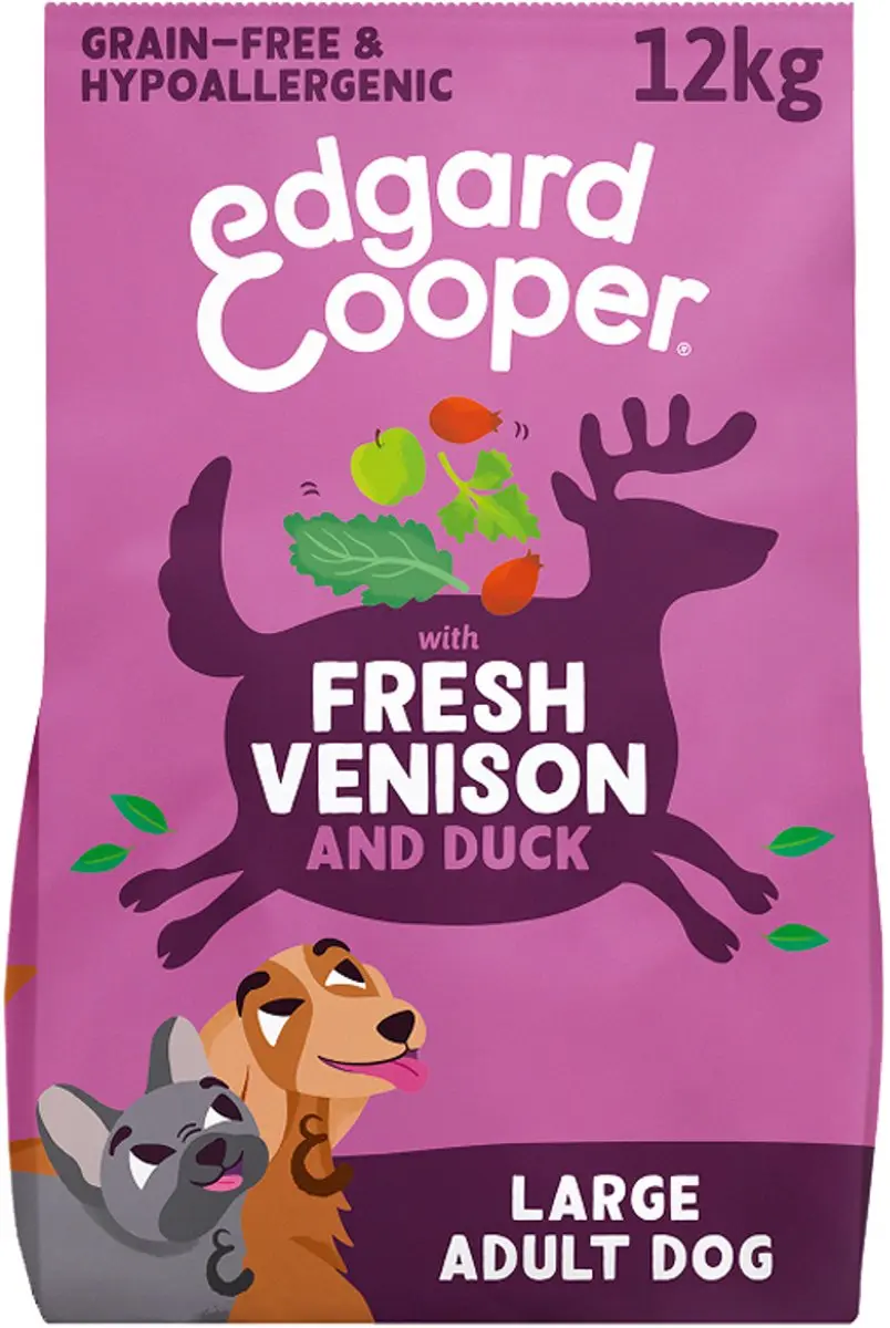 Edgard & Cooper Adult Hondenbrokken Grote Hond - Hert & Eend 12kg - afbeelding 6 van 6