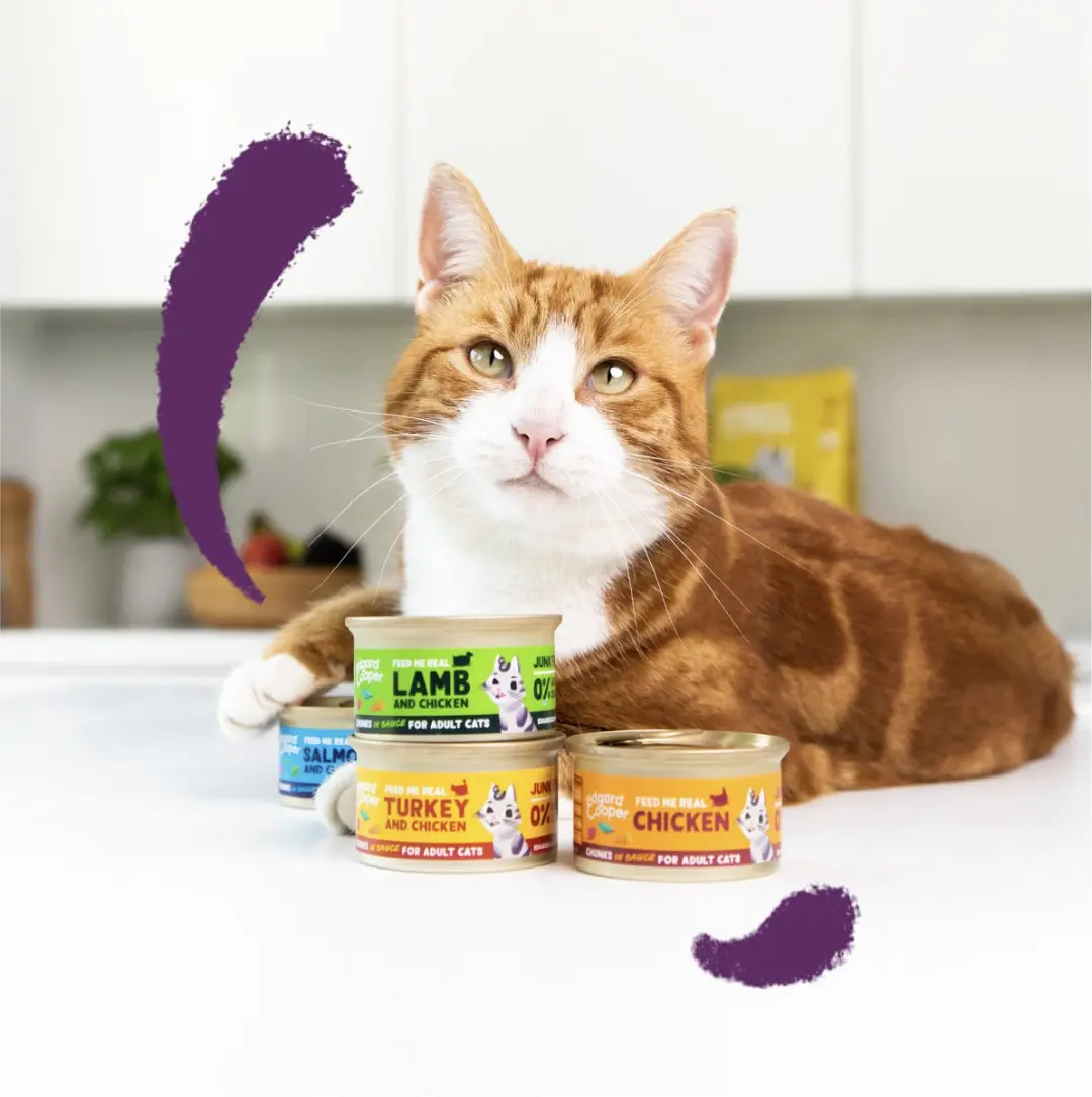 Edgard & Cooper Natvoer Lam & Kip Gesteriliseerde Kat 18x85g