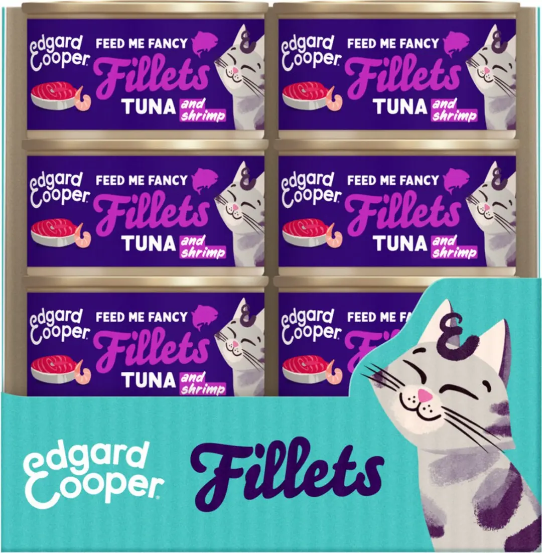Edgard & Cooper Natvoer Kattenvoer Tonijn & Garnalen 70g - 24 Stuks - afbeelding 6 van 6