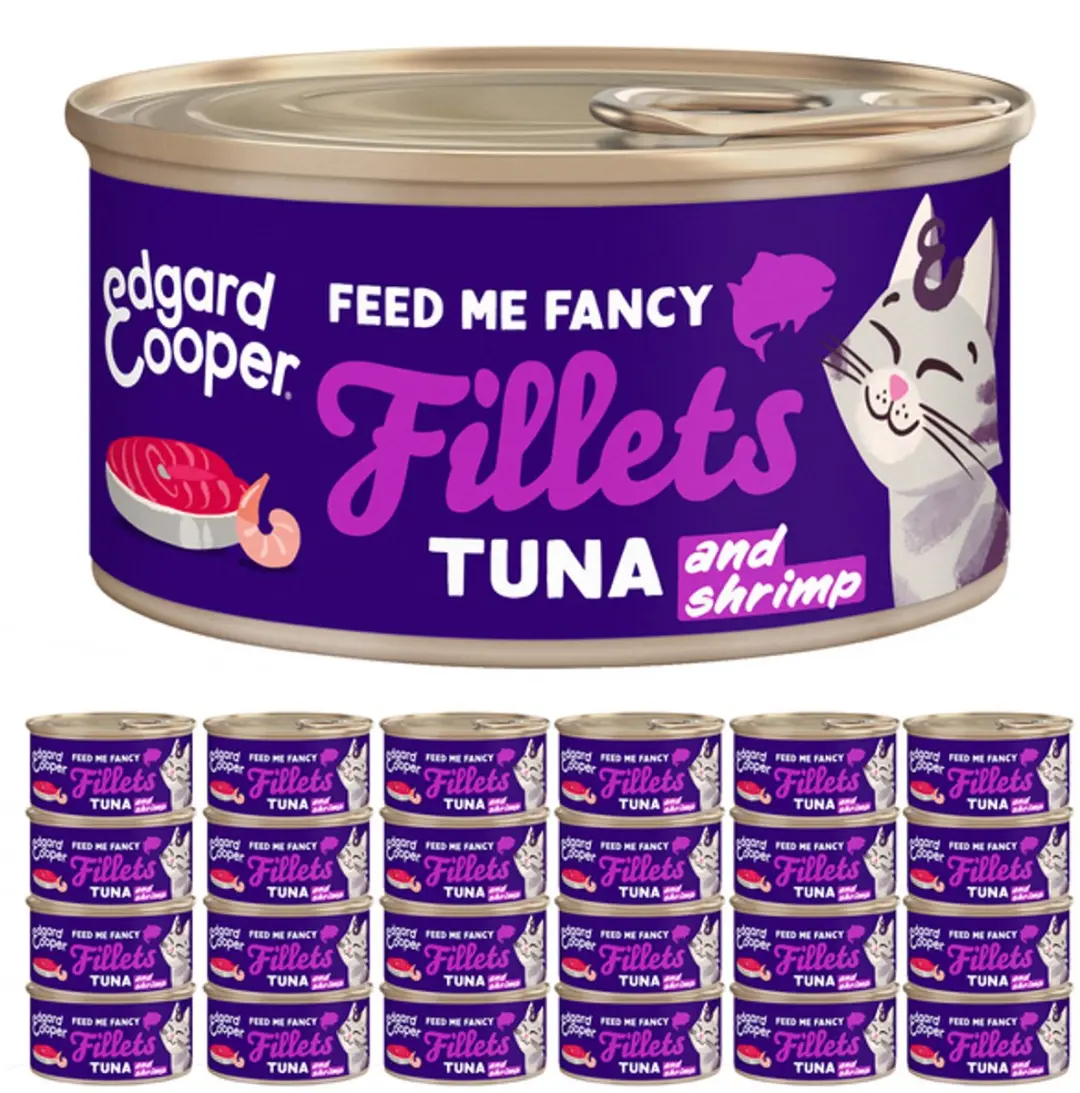 Edgard & Cooper Natvoer Kattenvoer Tonijn & Garnalen 70g