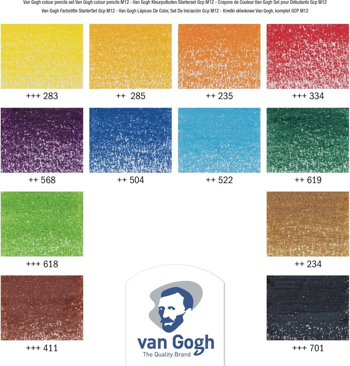 BRUYNZEEL Van Gogh Kleurpotloden Starterset