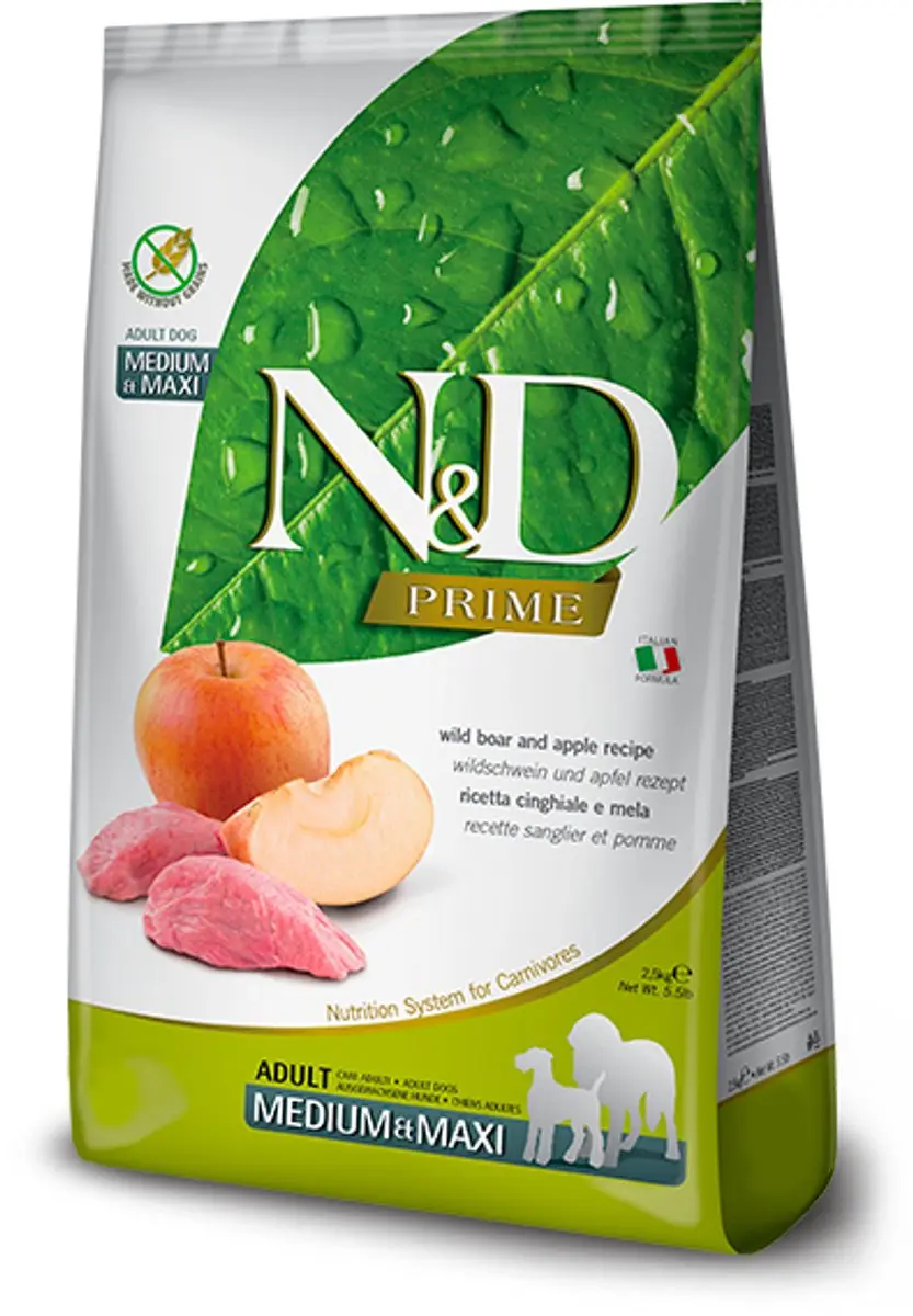 N&D Prime hondenvoeding Wild Zwijn medium/maxi 2,5 kg