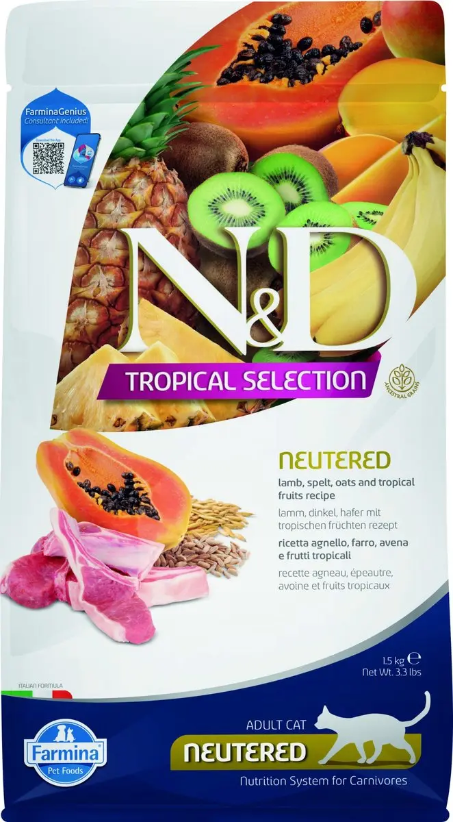 N&D Cat Tropical Selection Lam 1,5 kg