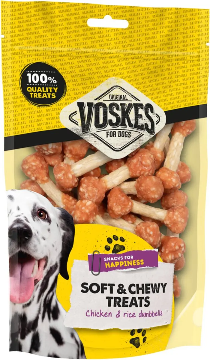 Voskes Hondensnacks Halters Kip & Rijst - 20 Stuks