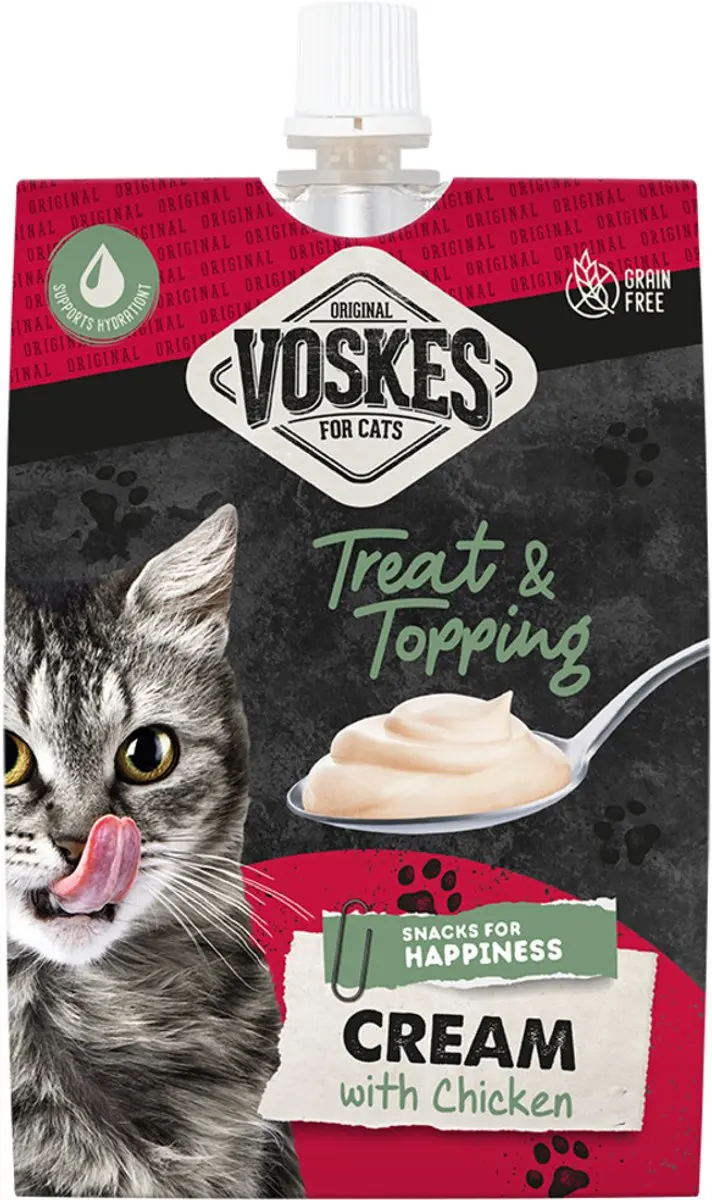 Voskes Original Cream Kip Kattensnacks
