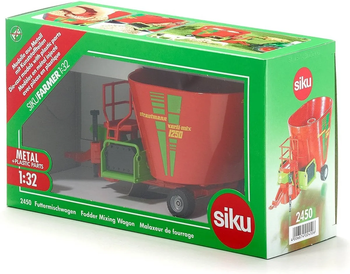SIKU 2450 Strautmann Voermengwagen 1:32 - Metaal/Kunststof - Rood
