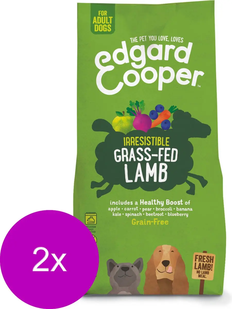 Edgard & Cooper Irresistible Grass-Fed Lamb Adult Lam&Appel&Wortel