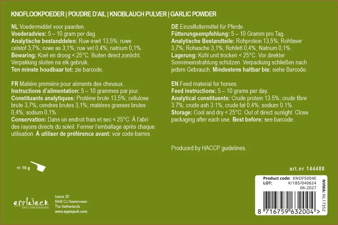 Epplejeck Knoflookpoeder
