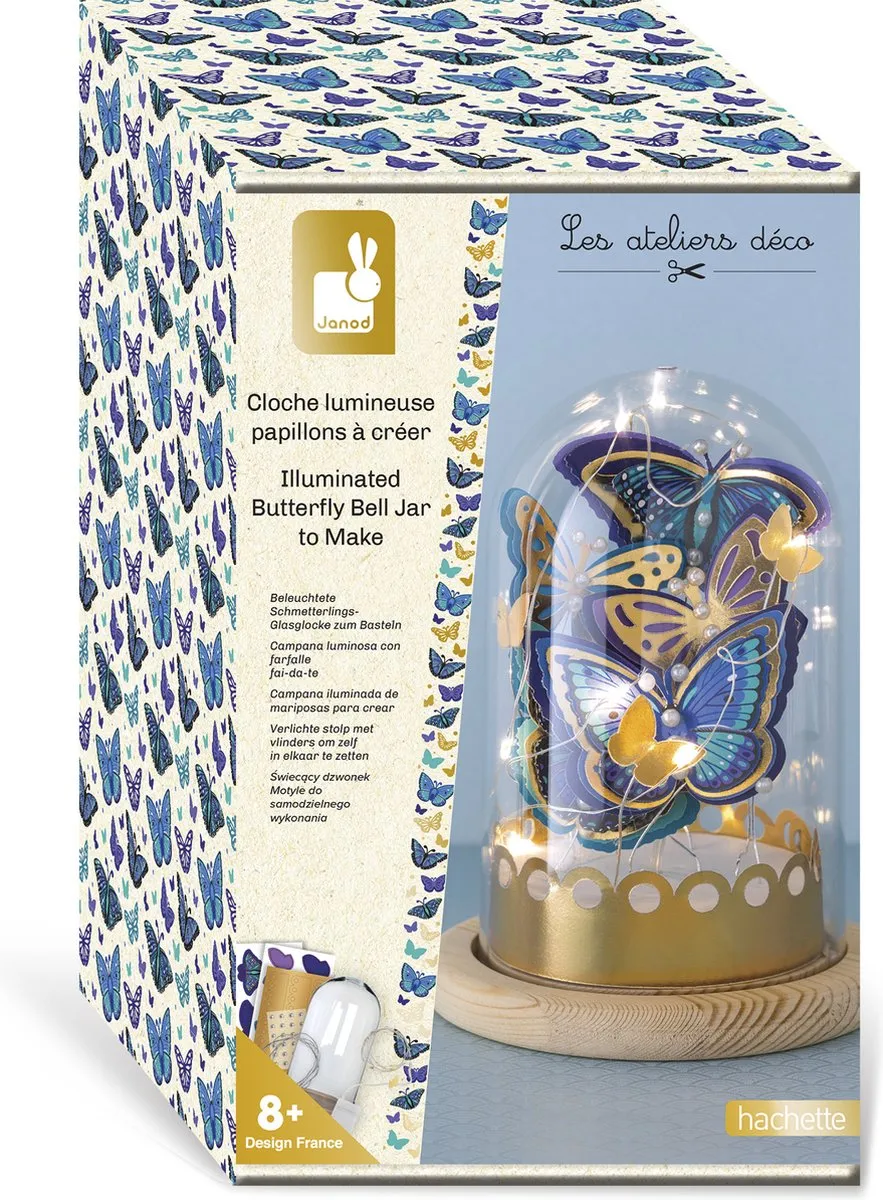 Janod Verlichte Vlinderstolp Knutselset - Multikleur