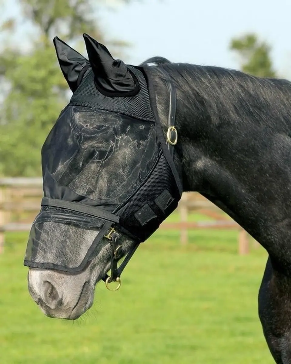 QHP Vliegenmasker Shetlander - Zwart