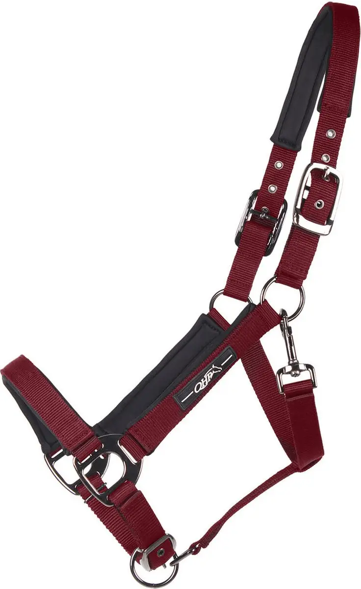 QHP Halster Deluxe Donkerrood