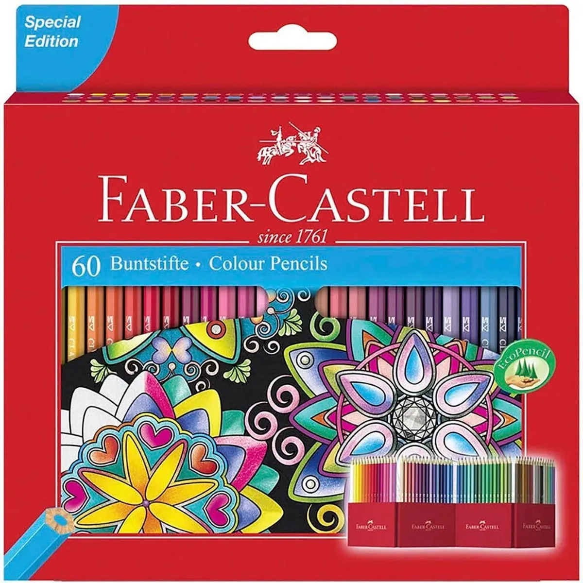 Faber-Castell Castle FC-111260 Kleurpotloden - 60 Stuks - Multicolor