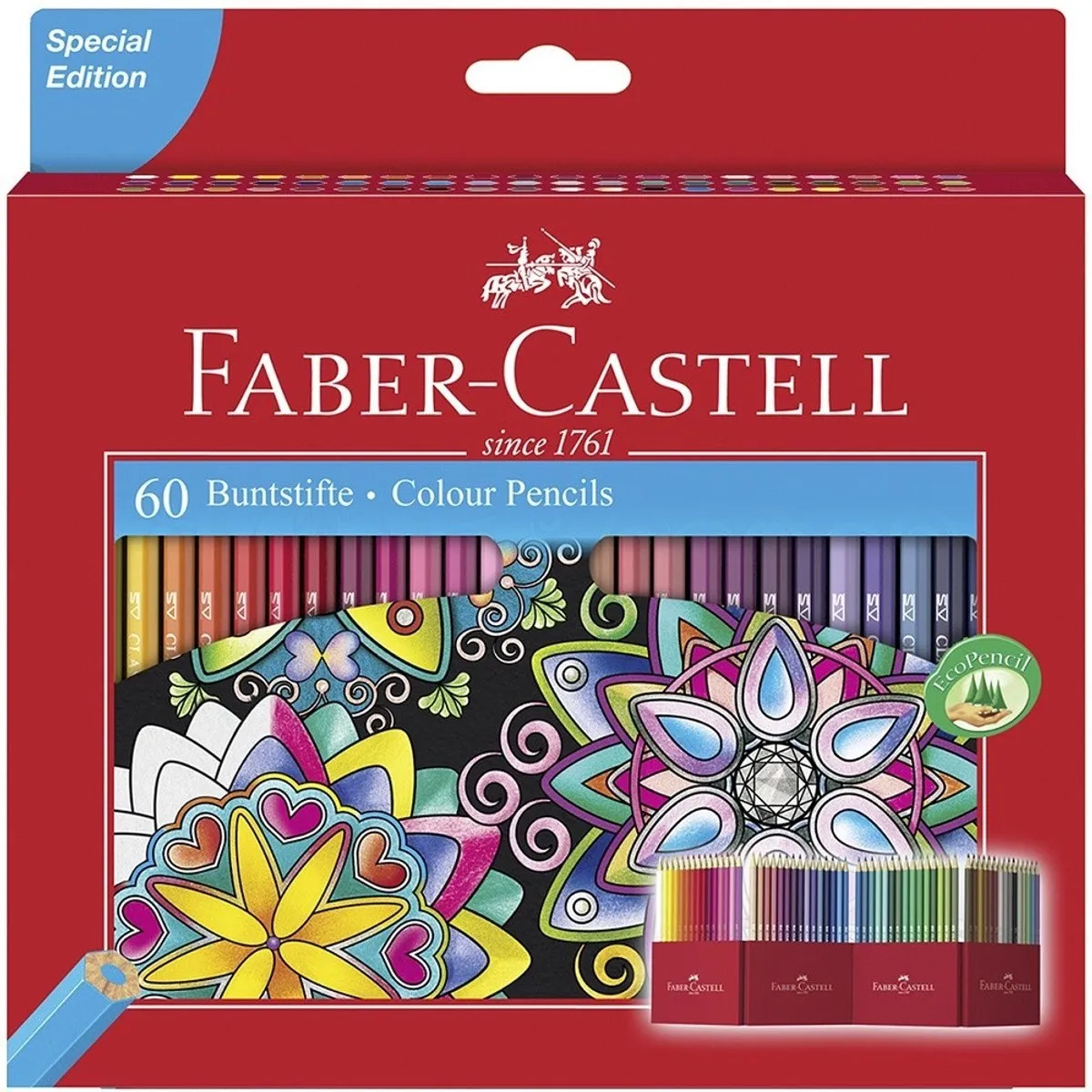 Faber-Castell Castle FC-111260 Kleurpotloden - 60 Stuks - Multicolor