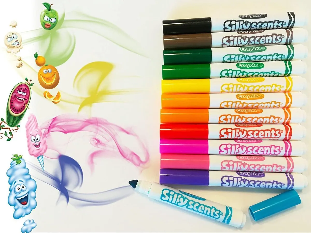 Crayola Silly Scents Viltstiften Geurstiften - 12 Stuks - Veelkleurig