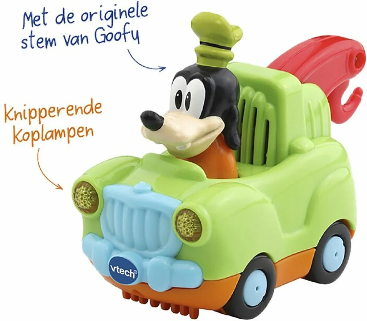 VTech Toet Toet Auto's Disney Goofy Takelwagen - Educatief Speelgoed 1-5 Jaar