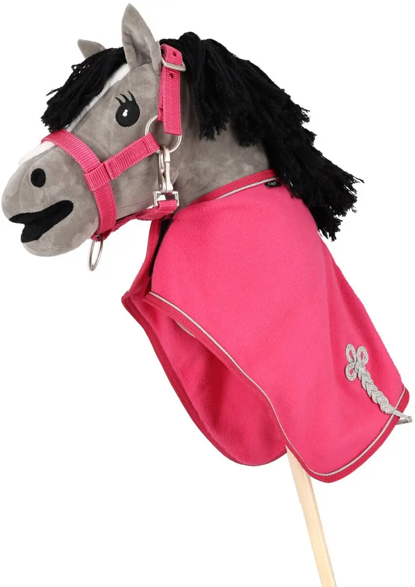 QHP Fleecedeken Hobby Horse Fuchsia - XXS - afbeelding 6 van 6