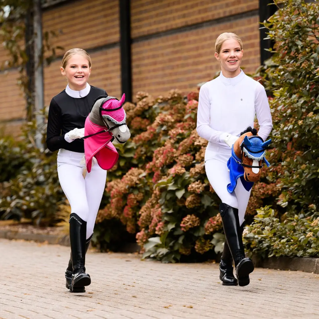 QHP Fleecedeken Hobby Horse Fuchsia - XXS