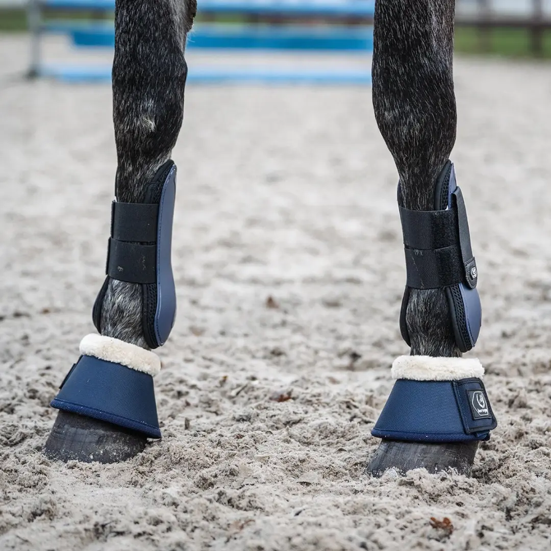 Horsegear HGLivio Peesbeschermers Full - Donkerblauw - 2 Stuks - afbeelding 6 van 6