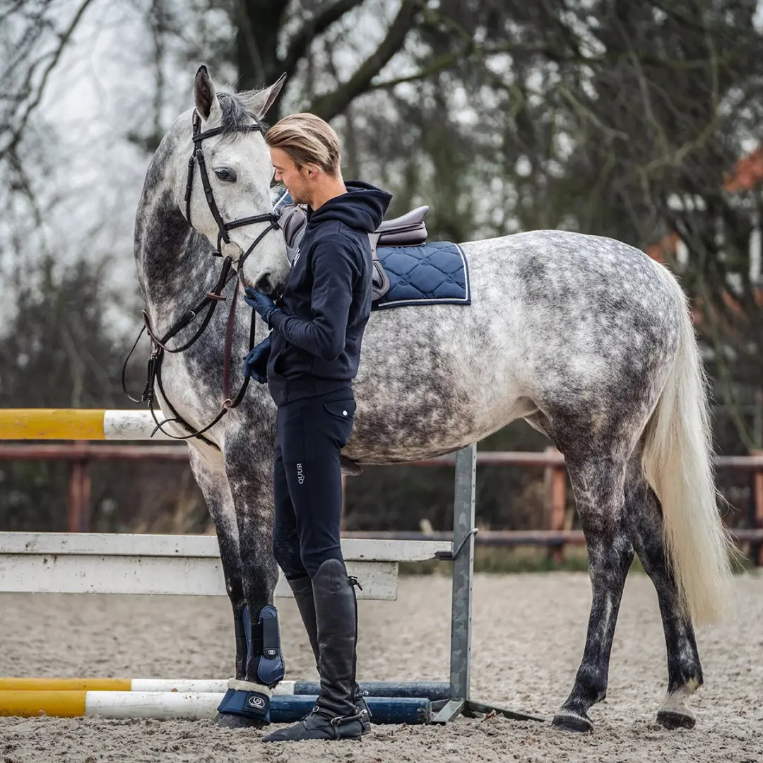 Horsegear HGLivio Peesbeschermers Full - Donkerblauw - 2 Stuks