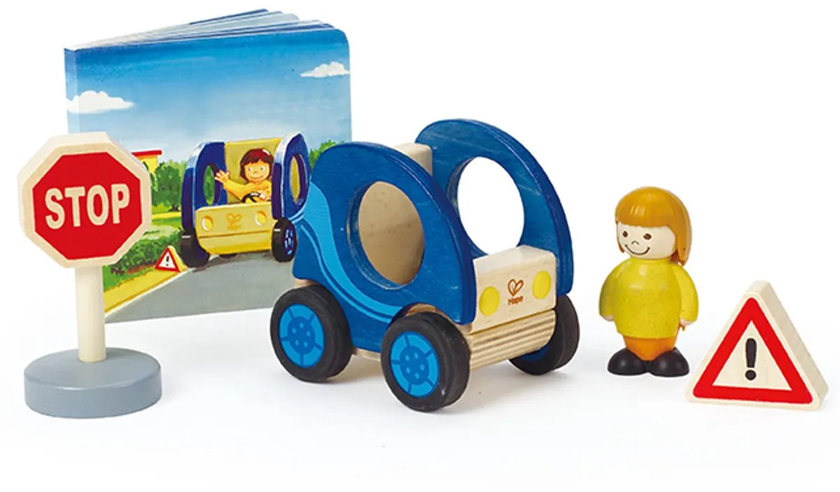 Hape Meine Kleine Welt Smart Car and Driver - Multicolor
